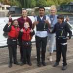 children on riverttime Boat
