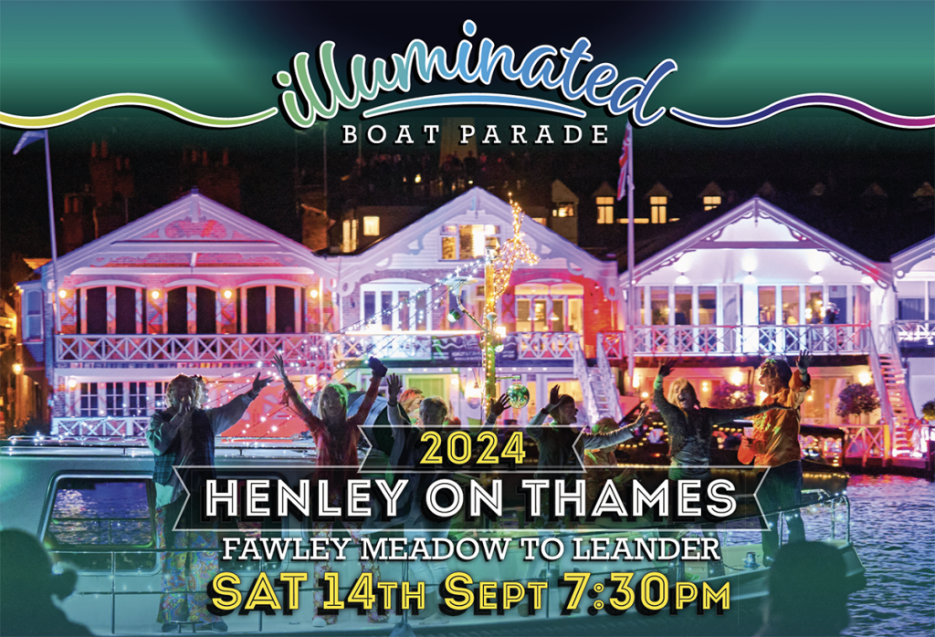 Illuminated boat Parade henley banner